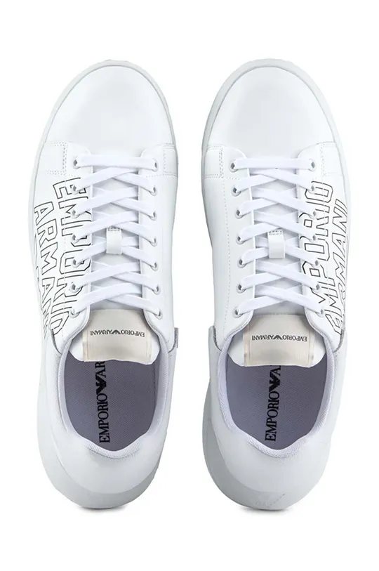 Emporio Armani sneakersy skórzane Męski