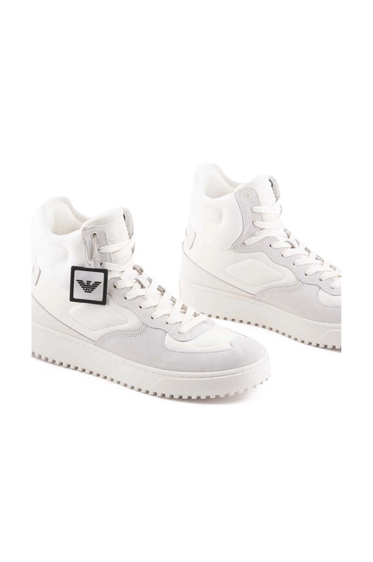 Emporio Armani sneakersy Cholewka: Materiał syntetyczny, Materiał tekstylny, Skóra zamszowa, Wnętrze: Materiał tekstylny, Podeszwa: Materiał syntetyczny