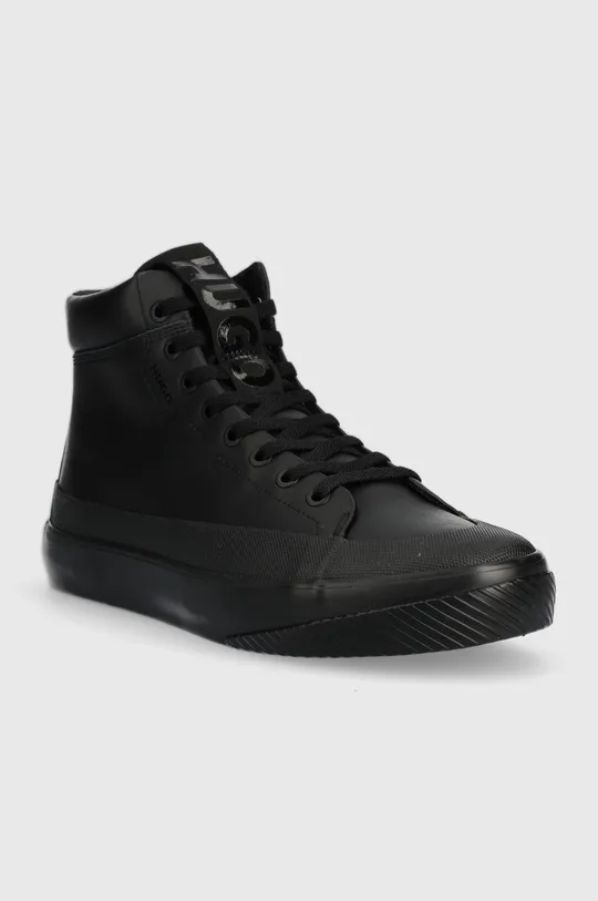 Πάνινα παπούτσια HUGO Dyer μαύρο