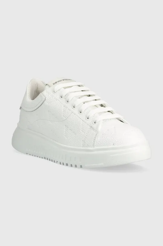 Emporio Armani sneakersy skórzane X4X264 XN819 A222 biały