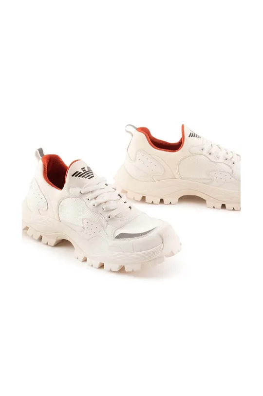 Emporio Armani sneakersy Cholewka: Materiał syntetyczny, Materiał tekstylny, Wnętrze: Materiał tekstylny, Podeszwa: Materiał syntetyczny