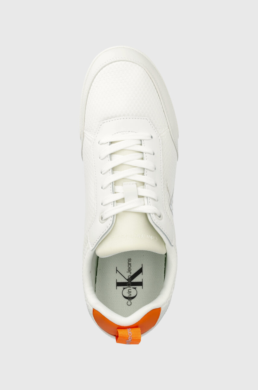 bílá Sneakers boty Calvin Klein Jeans LOW PROFILE OVERSIZED MESH