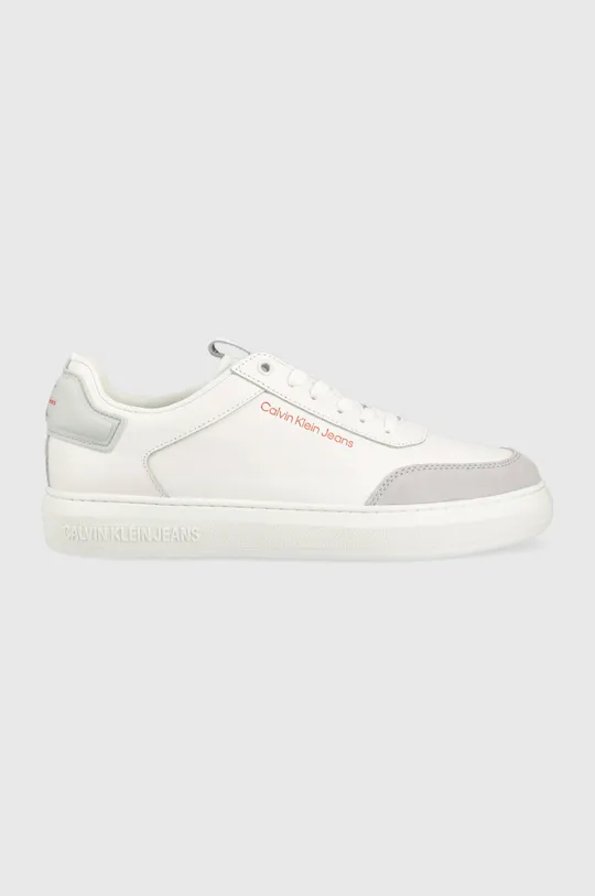 λευκό Δερμάτινα αθλητικά παπούτσια Calvin Klein Jeans CASUAL CUPSOLE HIGH/LOW FREQ CASUAL CUPSOLE HIGH/LOW FREQ Ανδρικά