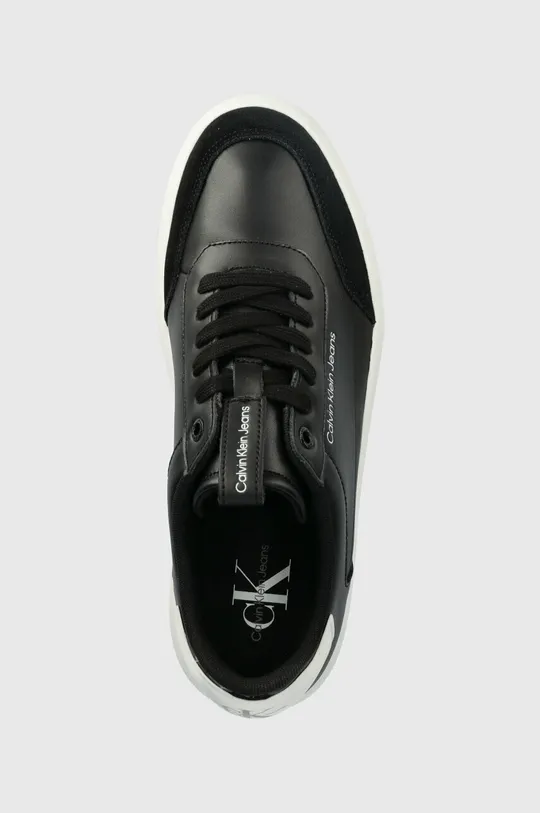 μαύρο Δερμάτινα αθλητικά παπούτσια Calvin Klein Jeans CASUAL CUPSOLE HIGH/LOW FREQ CASUAL CUPSOLE HIGH/LOW FREQ