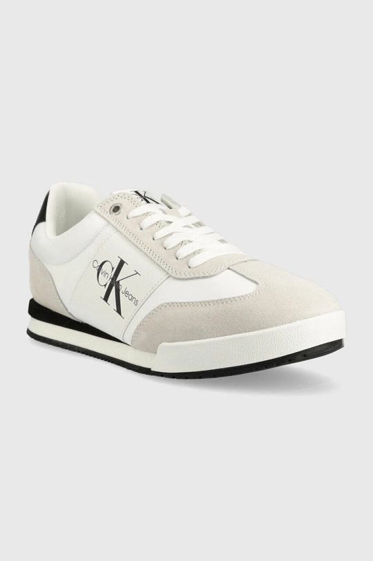 Αθλητικά Calvin Klein Jeans LOW PROFILE MONO ESSENTIAL λευκό