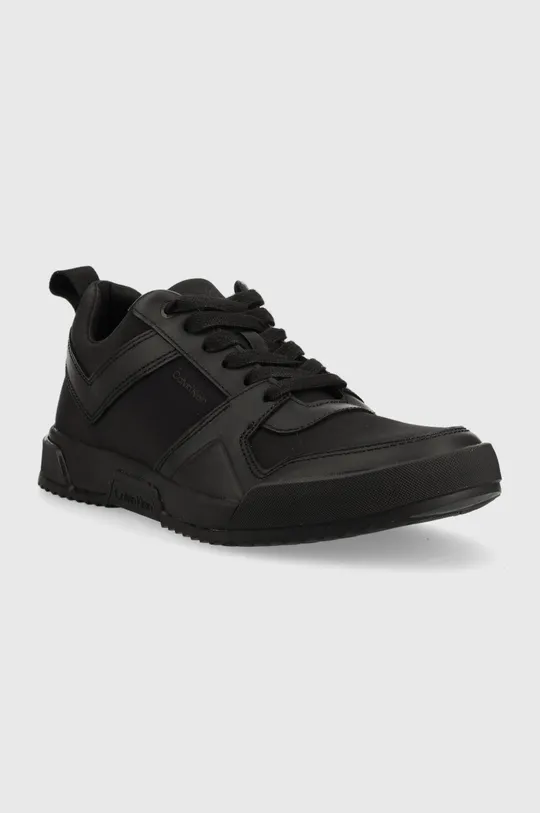 Calvin Klein sneakersy LOW TOP LACE UP MIX czarny