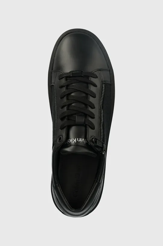 czarny Calvin Klein sneakersy LOW TOP LACE UP W/ZIP MONO JQ