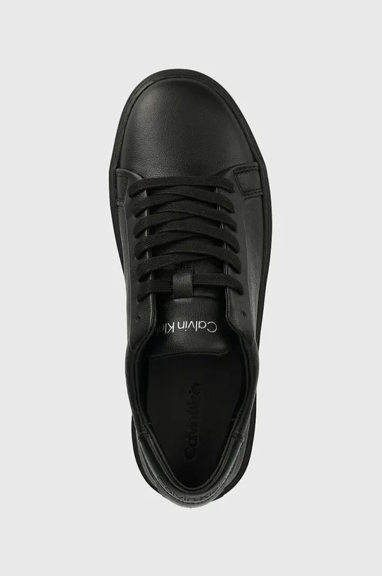 μαύρο Δερμάτινα αθλητικά παπούτσια Calvin Klein LOW TOP LACE UP PB