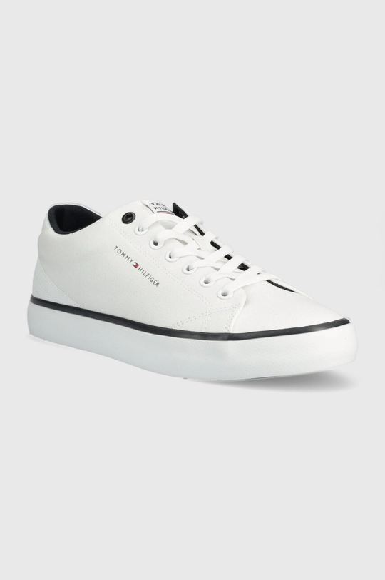 Tenisice Tommy Hilfiger TH HI VULC CORE LOW CANVAS bijela