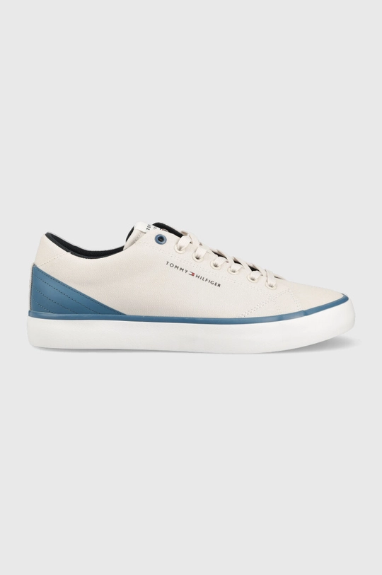 sivá Tenisky Tommy Hilfiger TH HI VULC CORE LOW CANVAS Pánsky