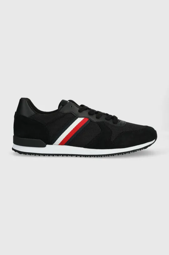 czarny Tommy Hilfiger sneakersy ICONIC MIX RUNNER Męski