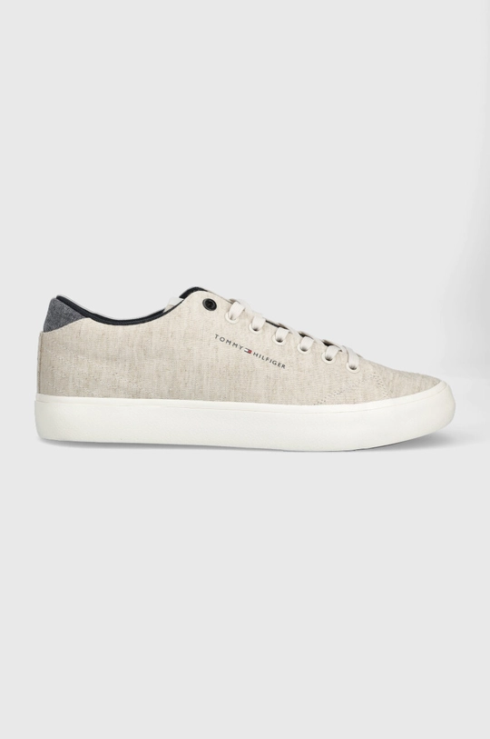 μπεζ Πάνινα παπούτσια Tommy Hilfiger TH HI VULC CORE LOW CHAMBRAY Ανδρικά