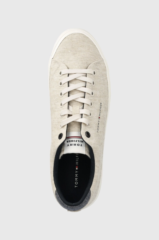 μπεζ Πάνινα παπούτσια Tommy Hilfiger TH HI VULC CORE LOW CHAMBRAY