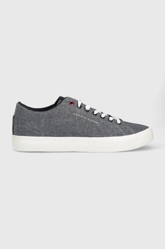 σκούρο μπλε Πάνινα παπούτσια Tommy Hilfiger TH HI VULC CORE LOW CHAMBRAY Ανδρικά