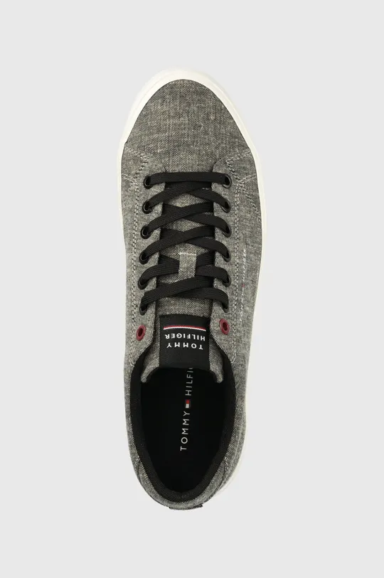 siva Tenisice Tommy Hilfiger TH HI VULC CORE LOW CHAMBRAY