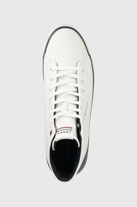 bianco Tommy Hilfiger scarpe da ginnastica TH HI VULC CORE CANVAS