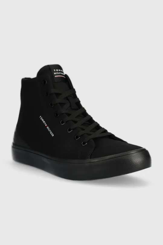 Кеды Tommy Hilfiger TH HI VULC CORE CANVAS чёрный