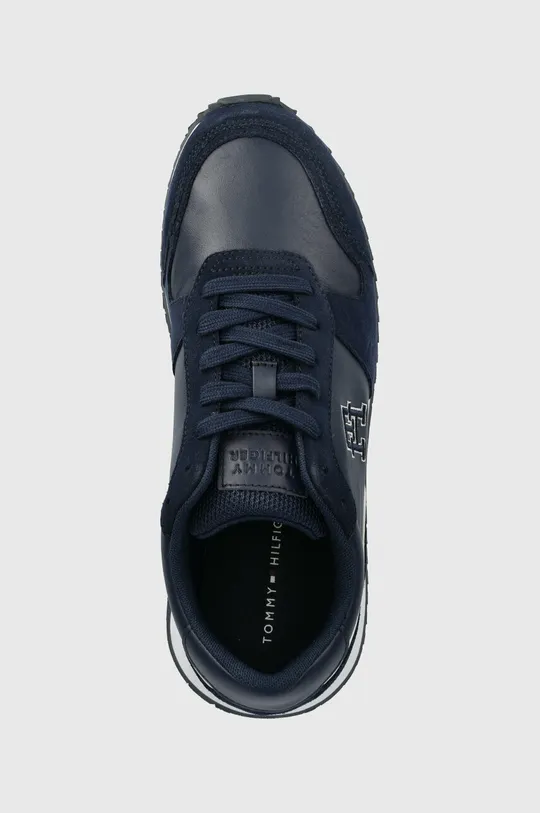 σκούρο μπλε Δερμάτινα αθλητικά παπούτσια Tommy Hilfiger RUNNER EVO LEATHER