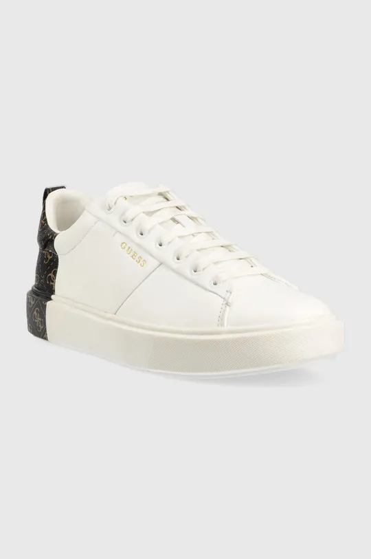 Δερμάτινα αθλητικά παπούτσια Guess New Vice λευκό