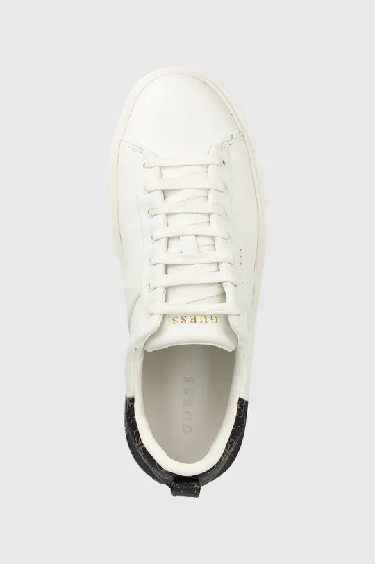 λευκό Δερμάτινα αθλητικά παπούτσια Guess New Vice