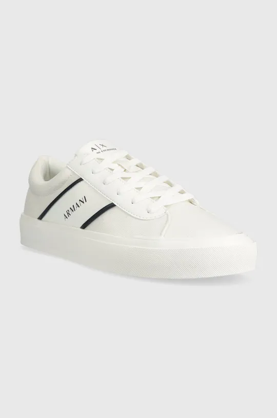 Πάνινα παπούτσια Armani Exchange λευκό