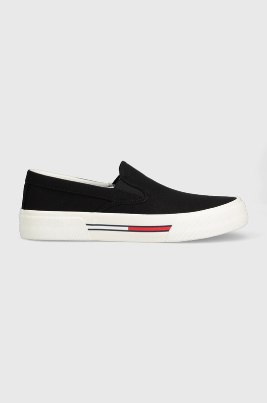 čierna Tenisky Tommy Jeans SLIP ON CANVAS COLOR Pánsky