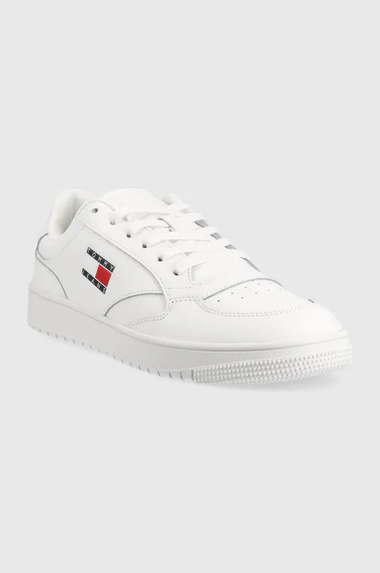 Δερμάτινα αθλητικά παπούτσια Tommy Jeans RETRO LEATHER λευκό