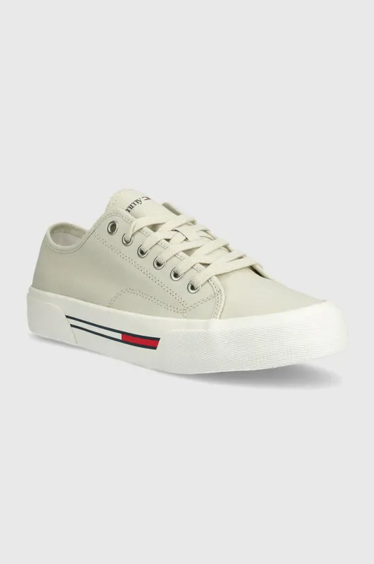 Tommy Jeans tenisówki LACE UP CANVAS COLOR szary