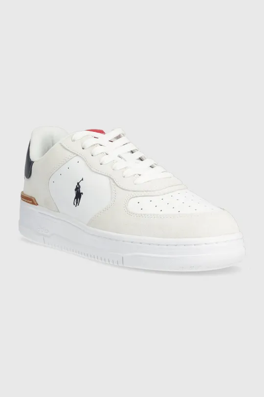 Δερμάτινα αθλητικά παπούτσια Polo Ralph Lauren Masters Crt λευκό