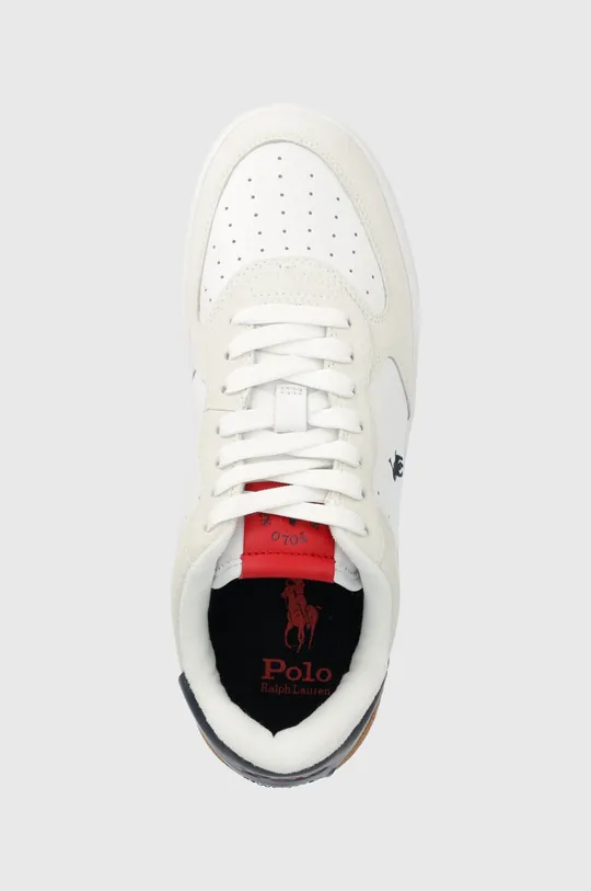 λευκό Δερμάτινα αθλητικά παπούτσια Polo Ralph Lauren Masters Crt