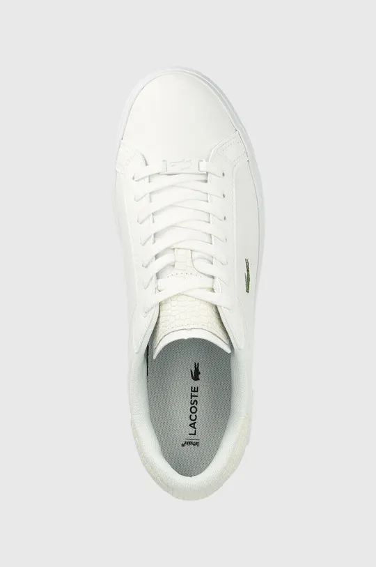 biały Lacoste sneakersy skórzane POWERCOURT
