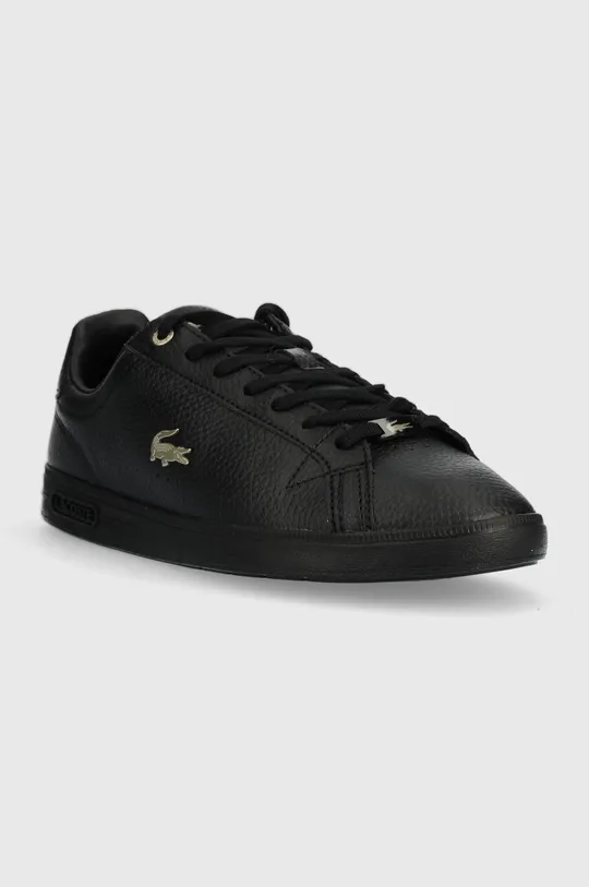 Δερμάτινα αθλητικά παπούτσια Lacoste GRADUATE PRO μαύρο