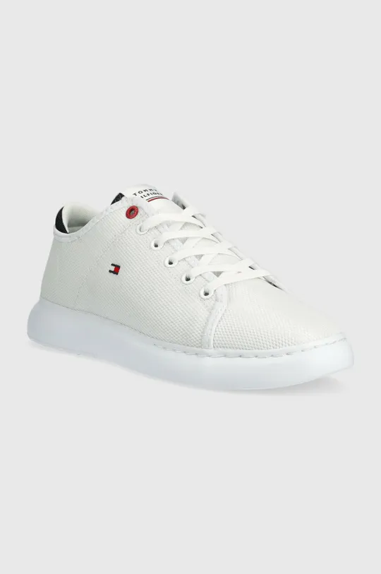Tommy Hilfiger sneakersy LIGHTWEIGHT TEXTILE CUPSOLE biały