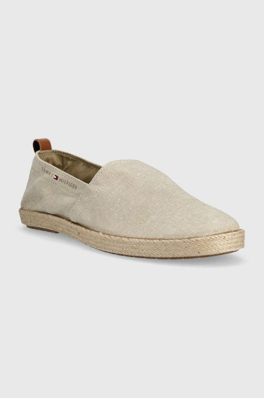 Espadrile Tommy Hilfiger TH ESPADRILLE CORE CHAMBRAY bež