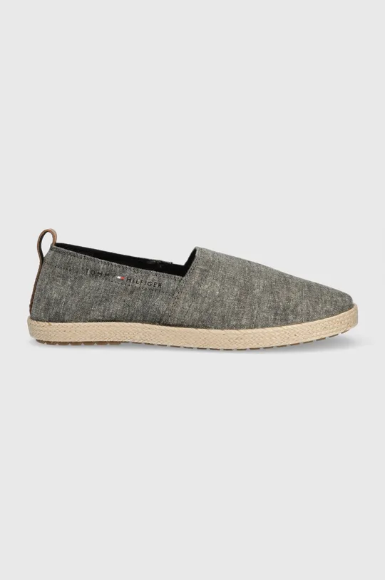 fekete Tommy Hilfiger espadrilles TH ESPADRILLE CORE CHAMBRAY Férfi