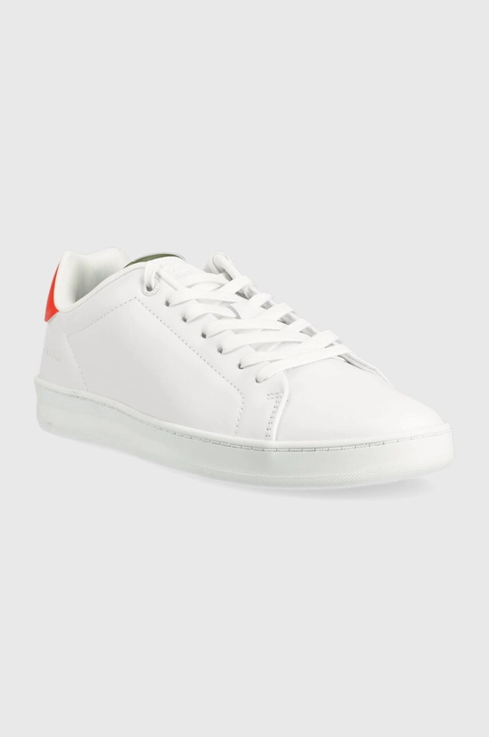 Usnjene superge Tommy Hilfiger COURT SNEAKER LEATHER CUP bela