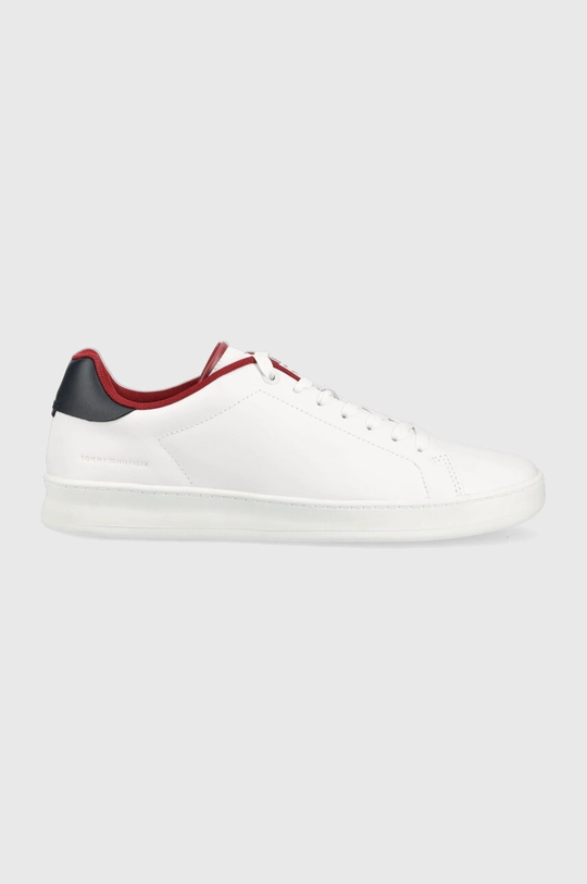 білий Шкіряні кросівки Tommy Hilfiger COURT SNEAKER LEATHER CUP Чоловічий