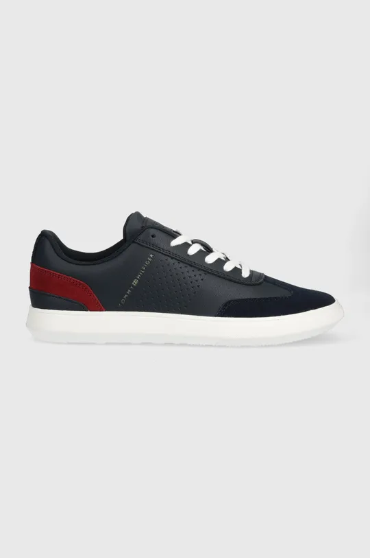 granatowy Tommy Hilfiger sneakersy skórzane CORPORATE SEASONAL CUP LEATHER Męski