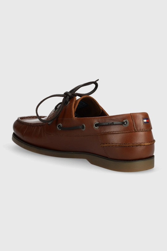 Kožne mokasinke Tommy Hilfiger TH BOAT SHOE CORE LEATHER Vanjski dio: Prirodna koža Unutrašnji dio: Prirodna koža Potplat: Sintetički materijal