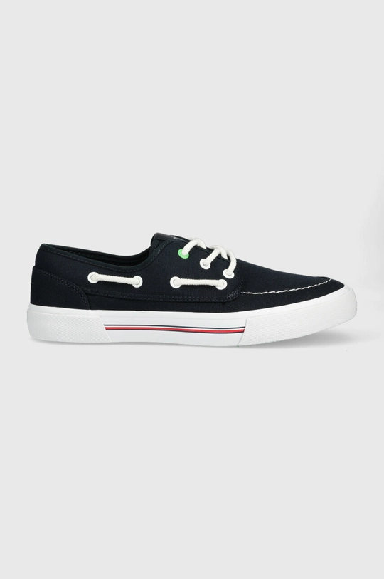 tmavomodrá Tenisky Tommy Hilfiger CORE BOAT SHOE CANVAS Pánsky