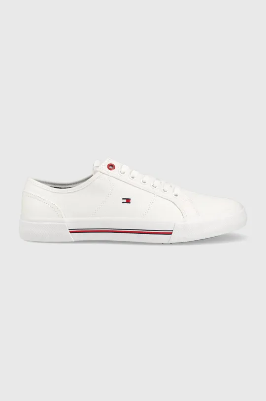 λευκό Πάνινα παπούτσια Tommy Hilfiger CORE CORPORATE VULC CANVAS CORE CORPORATE VULC CANVAS Ανδρικά