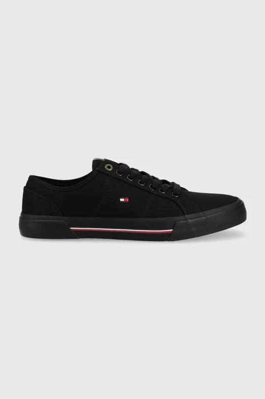 чёрный Кеды Tommy Hilfiger CORE CORPORATE VULC CANVAS Мужской