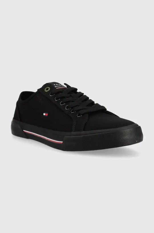 Кеды Tommy Hilfiger CORE CORPORATE VULC CANVAS чёрный