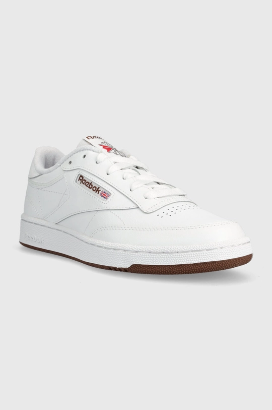 Kožené tenisky Reebok Classic Club C 85 biela