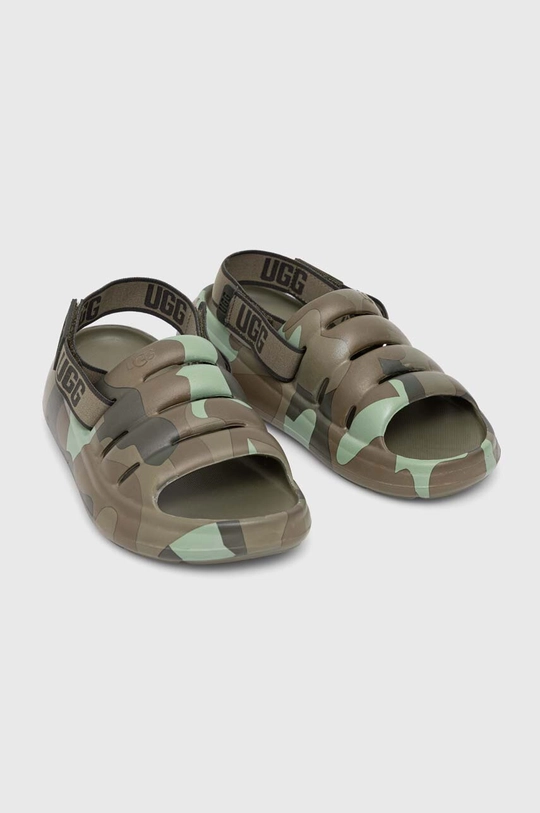 Šľapky UGG Sport Yeah Camopop zelená