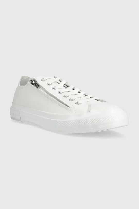 Δερμάτινα ελαφριά παπούτσια Karl Lagerfeld KAMPUS III λευκό