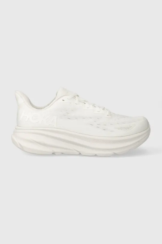 white Hoka running shoes Clifton 9 Men’s