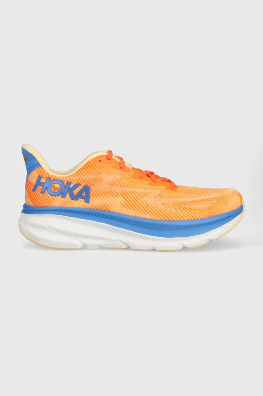 portocaliu Hoka pantofi de alergat Clifton 9 De bărbați