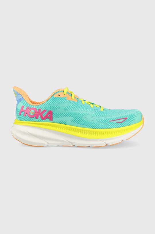 turquoise Hoka One One running shoes Clifton 9 Men’s