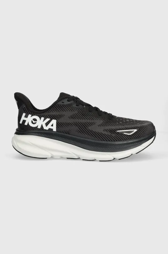 black Hoka running shoes Clifton 9 Men’s